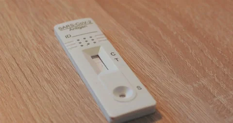SARS CoV-2 Antigen Tester Stock Footage 163156737