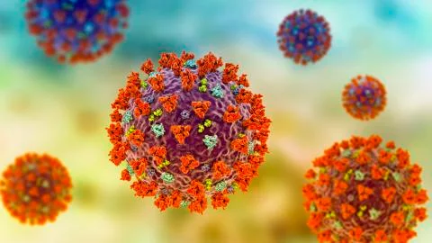 SARS-CoV-2 coronavirus, previously 2019-nCoV, also known as Covid-19 Stock Illustration
