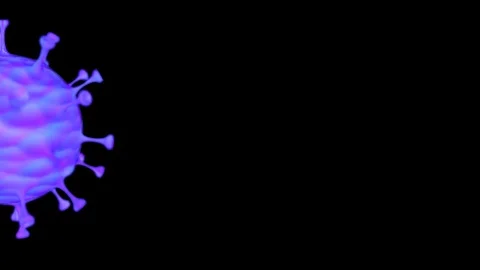 SARS-CoV-2, New strain of Coronavirus, Covid-19 concept 3D animation Stock Footage 126472413