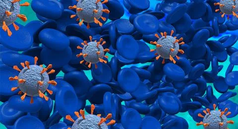 SARS-CoV-2 Omicron / Delta variant coronavirus mutation Stock Illustration