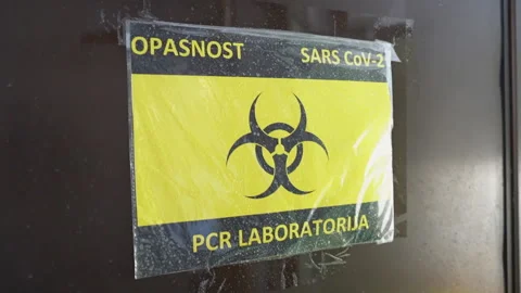 Sars CoV-2 ( PCR Laboratory ) based in Serbia Belgrade Stock Footage 158517337