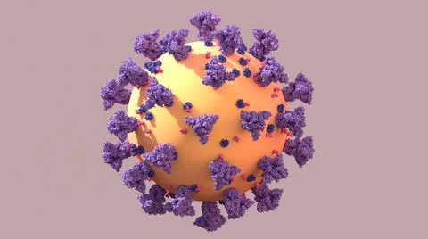SARS-CoV-2, Structure of the Coronavirus genome a twisted strand of  of RNA  is Stock Illustration