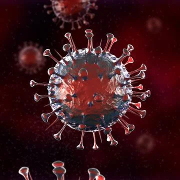 Sars Virus - in fluid 스톡 일러스트