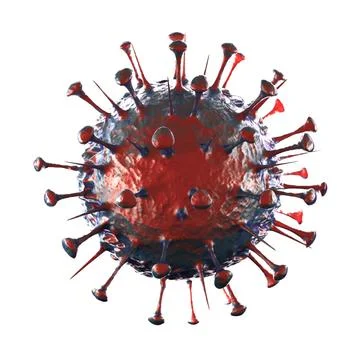 Sars Virus - Isolated on White 스톡 일러스트