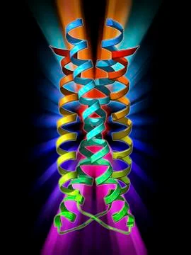 SARS virus surface protein molecule Stock Illustration