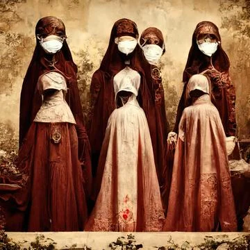 SARS vs COVID Stock Illustration