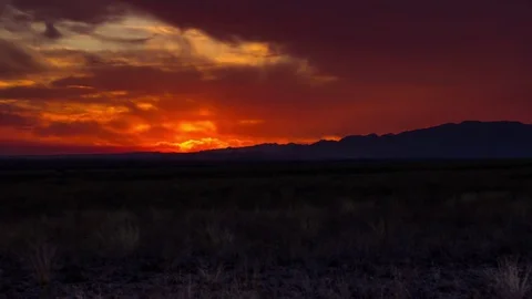 Sarybel sunset Stock Footage