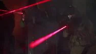 Sas Or Military Swat Team In Dark Raid With Laser Sights On Their Guns Stock Footage