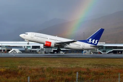 Sas scandinavian airlines boeing 737-700 Stock Photos