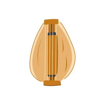 Sasando traditional string instrument from rote island Illustrazione stock