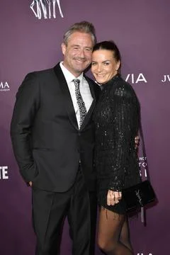  Sasha mit Ehefrau Julia Röntgen beim Tribute to Bambi 2023 im JW Marriott.. Stock Photos