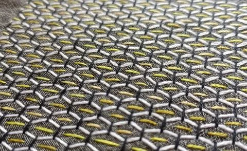 Sashiko embroidery geometric pattern sample Stock Photos