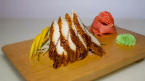Sashimi acne slices Video stock 68314478