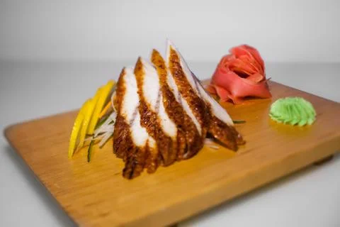 Sashimi acne slices Stock Photos