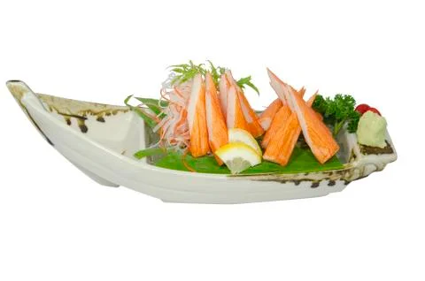 Sashimi kani Stock Photos