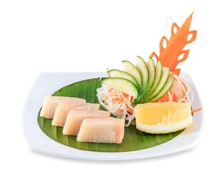 Sashimi with marlin Stock Photos