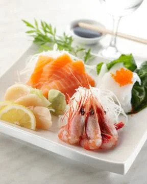 Sashimi mix Stock Photos