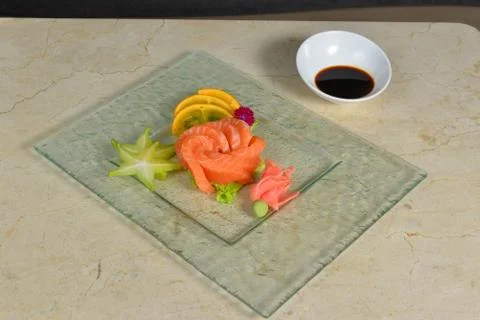 Sashimi sake Stock-Fotos