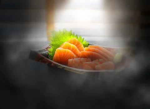 Sashimi salmon Stock Photos