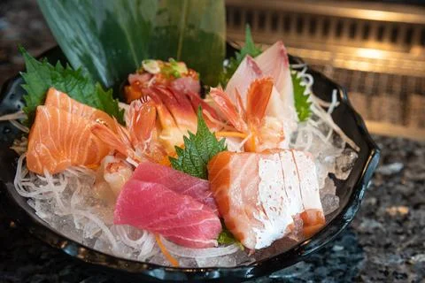 Sashimi set Stock Photos