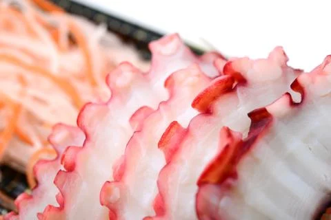 Sashimi squid Foto stock