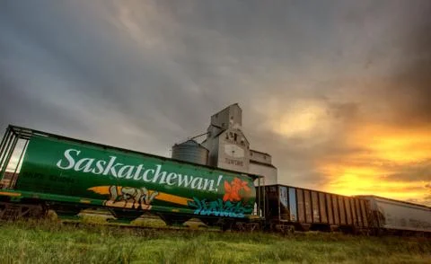 Saskatchewan Grain Elevator Stock Photos