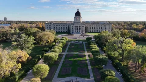Saskatchewan Legislative Assembly Building Stock Footage 335550834