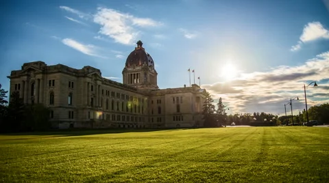 Saskatchewan Legislature - Sunset 動画素材 67621072