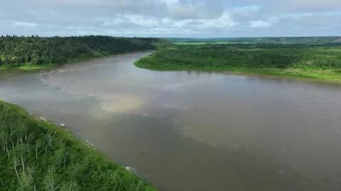 Saskatchewan river Stock Footage 340107096