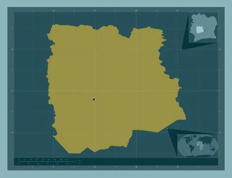 Sassandra-Marahoue, Cote d'Ivoire. Solid color shape イラスト素材