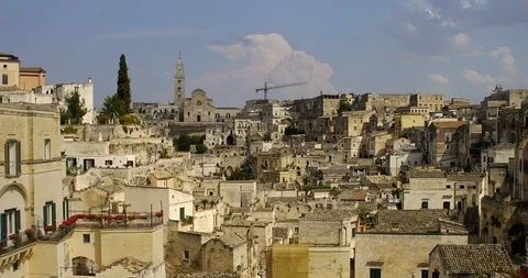 Sassi di Matera Time-lapse 库存影片 123921817
