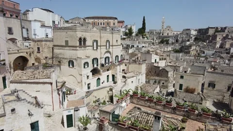 "Sassi district" in Matera, in the region of Basilicata, in Southern Italy. Vidéo 160932075