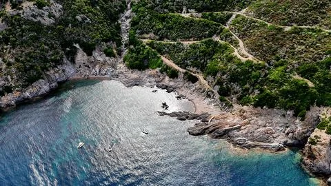 Sassi Neri's Beach Foto stock