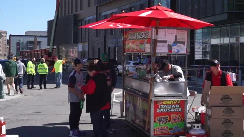 SASUAGE STAND Stock Footage 193742739