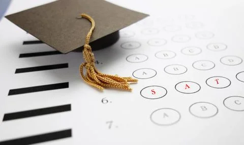 Sat exam Foto stock