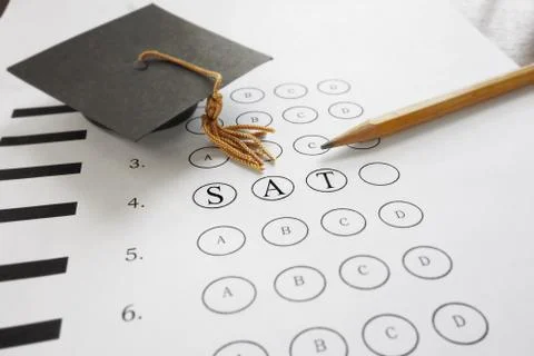 Sat exam Stock Photos