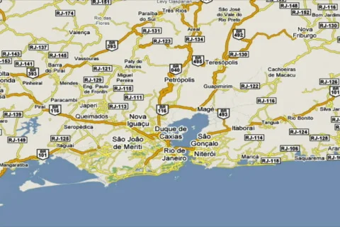 Sat nav map video Video stock 516550