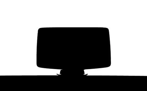 Sat nav silhouette Illustrazione stock