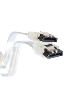 SATA cable connector Stock Photos
