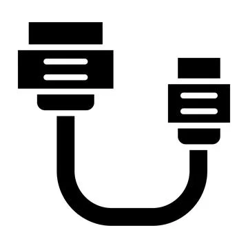 Sata Cable Vector Icon Design Illustration Stock Illustration