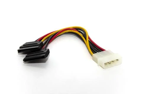 SATA power cable Stockfoto's