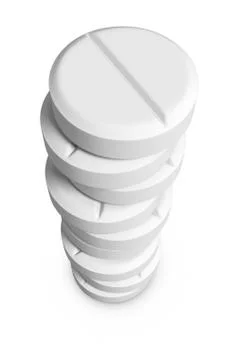 Satack of pills Stock Illustration