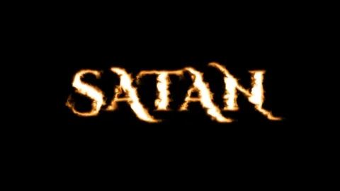 Satan Text Effect Stock Footage 336838784