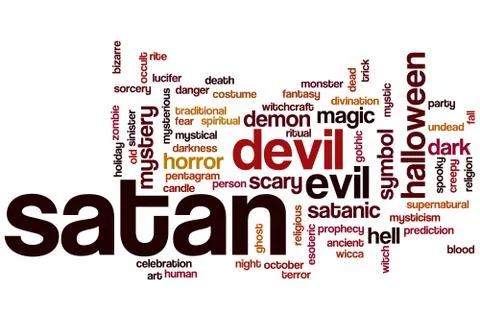 Satan word cloud イラスト素材