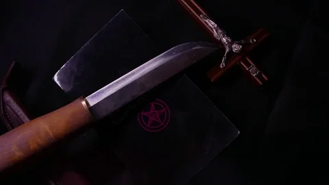 Satanic ritual concept. 4K UHD 库存影片 72955751