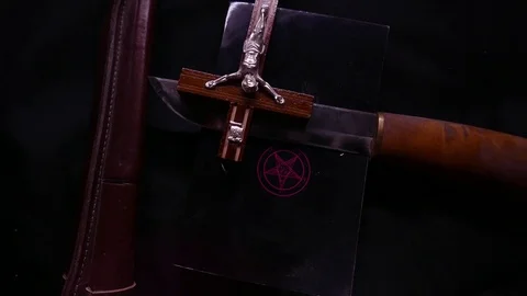 Satanic ritual concept. 4K UHD 動画素材 72955826