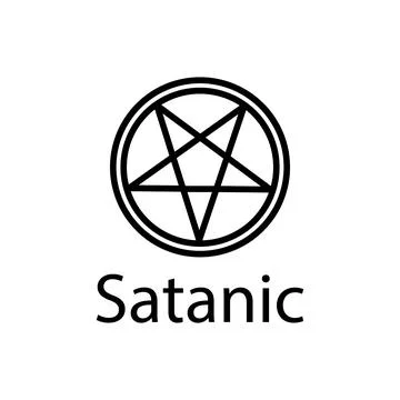 Satanic symbol icon vector Stock Illustration