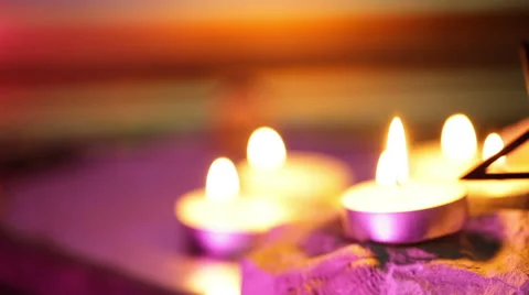 Satanic witch magic pentagram Stock-Footage 48717761