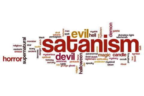 Satanism word cloud イラスト素材