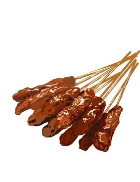 Satay Stock Illustration